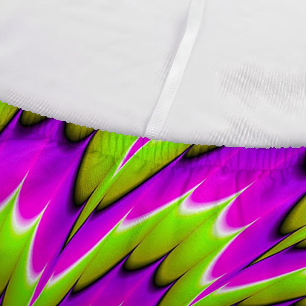 Green Explosion Moving Optical Illusion Sofa Cover