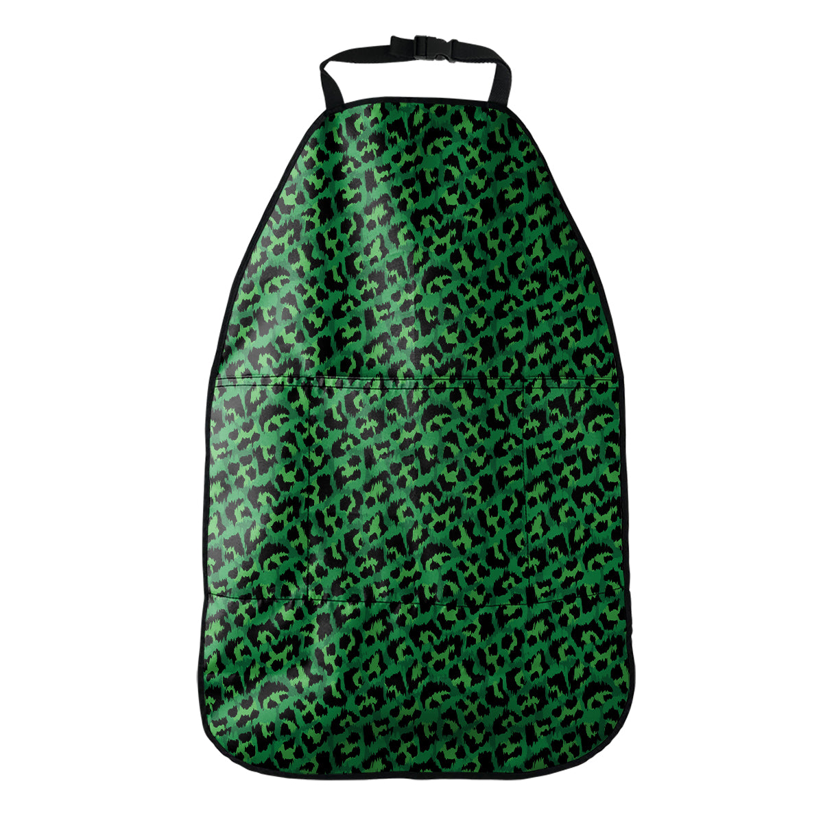 Green Leopard Print Car Seat Organizers