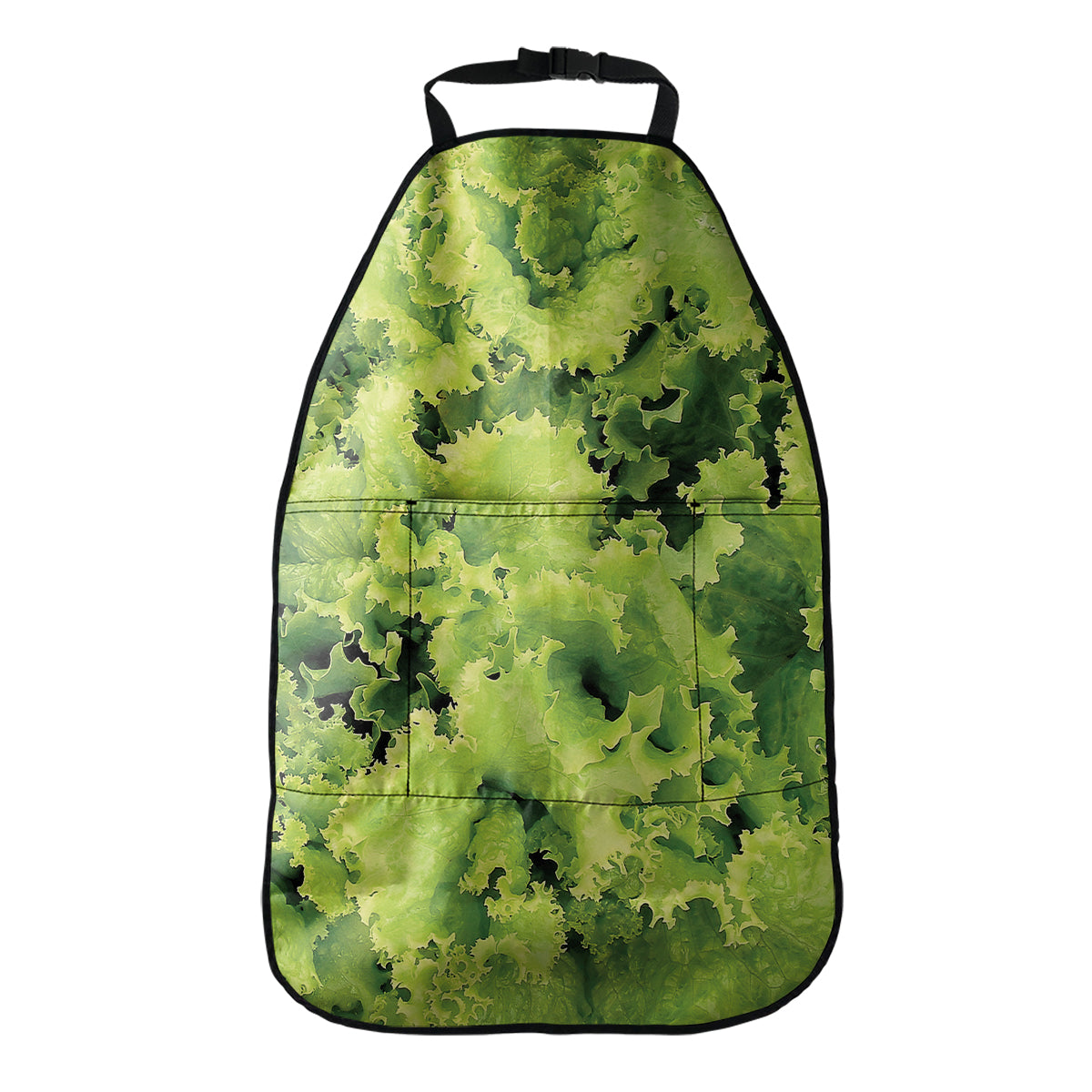 Green Lettuce Salad Print Car Seat Organizers