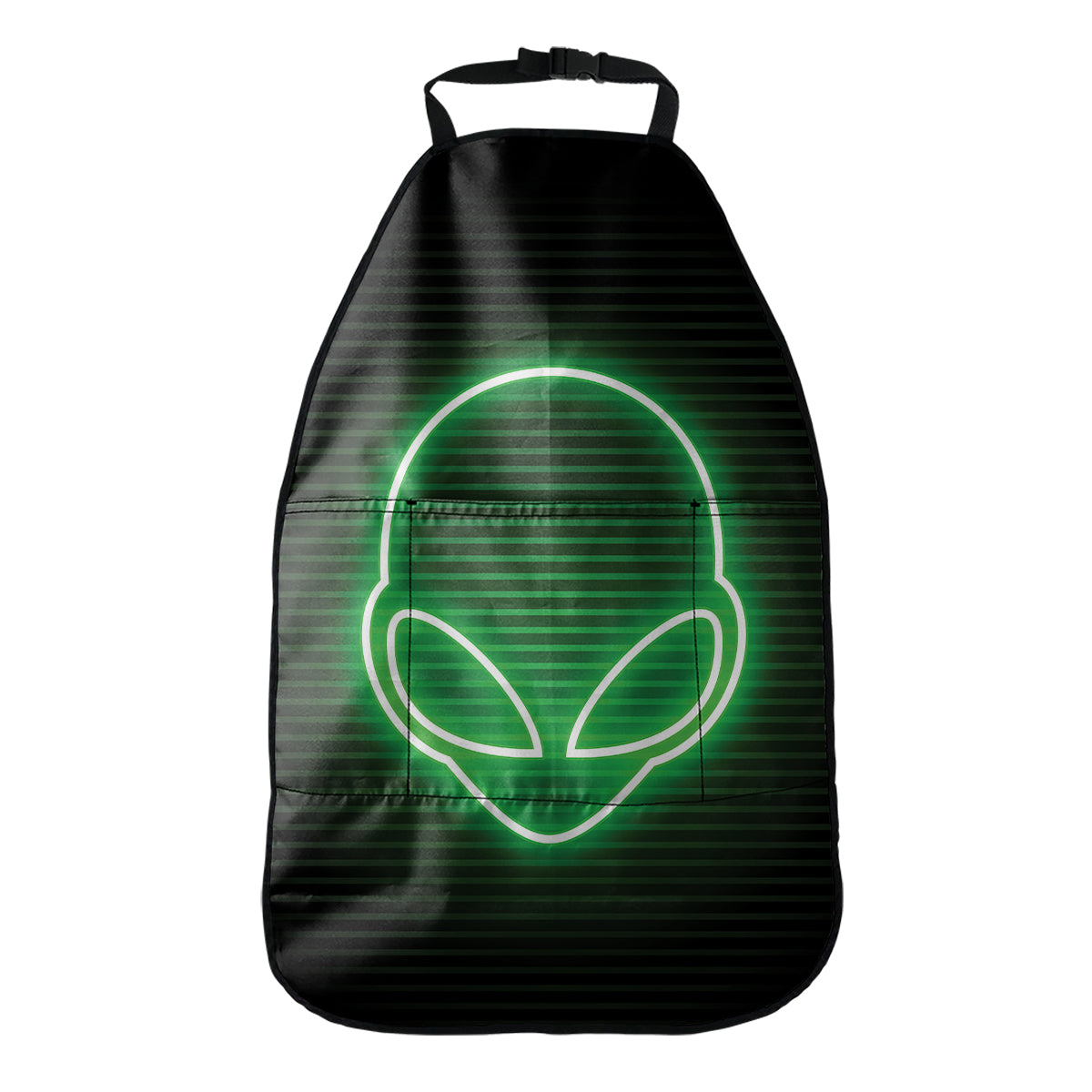 Green Light Alien Print Car Seat Organizers