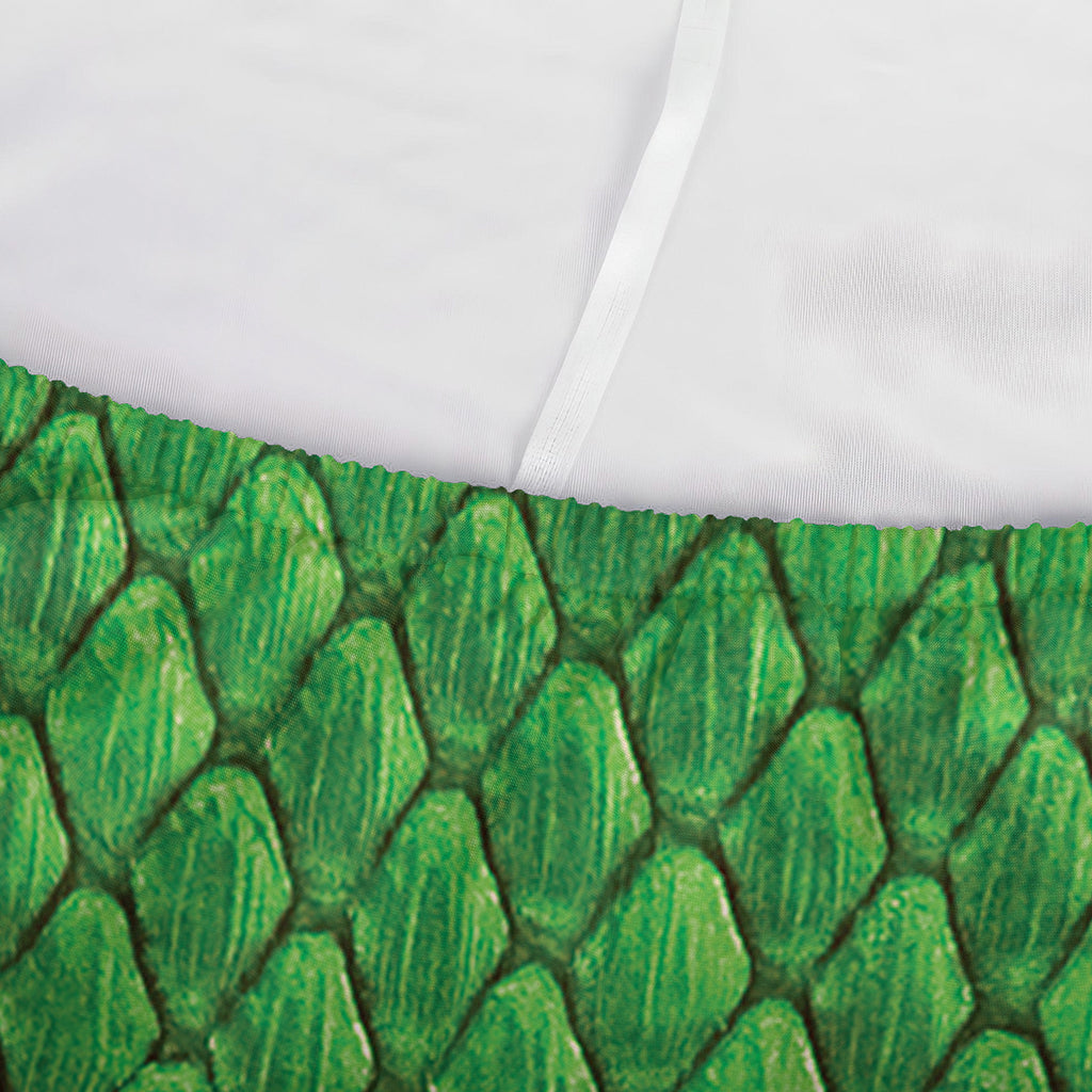 Green Python Snakeskin Print Sofa Cover