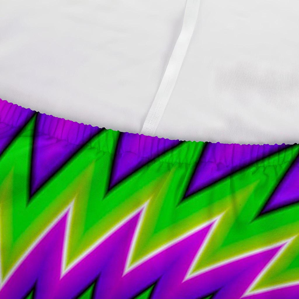Green Spiral Moving Optical Illusion Sofa Cover