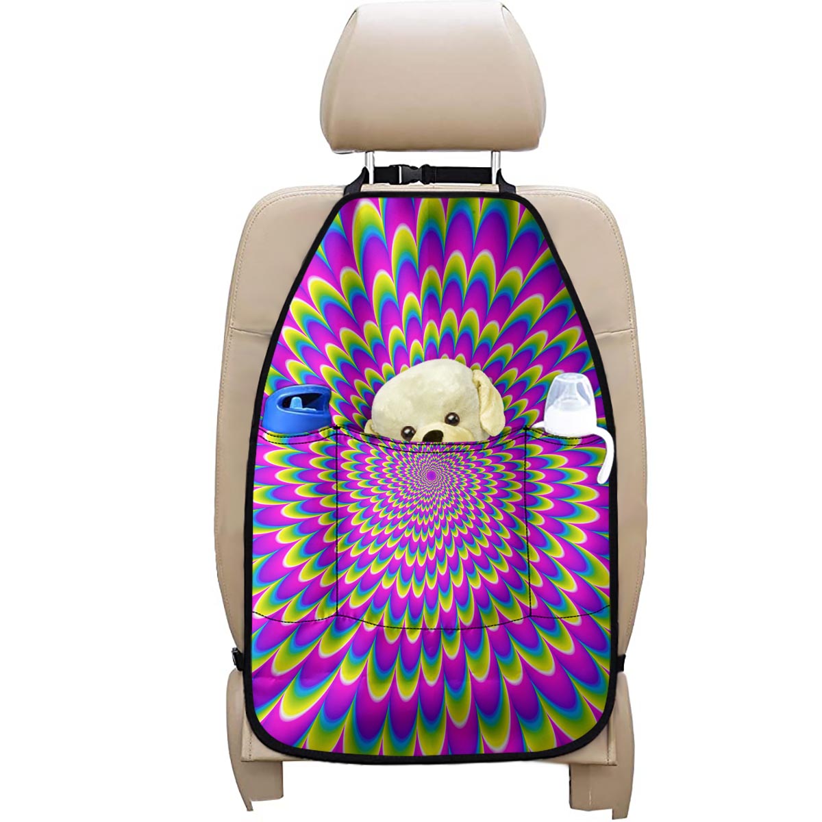 Zigzag Optical illusion Car Seat Covers