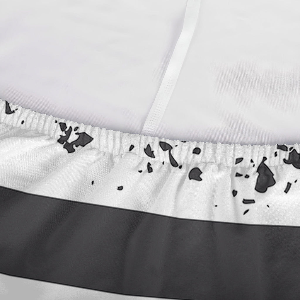 Grey And White American Flag Print Sofa Cover