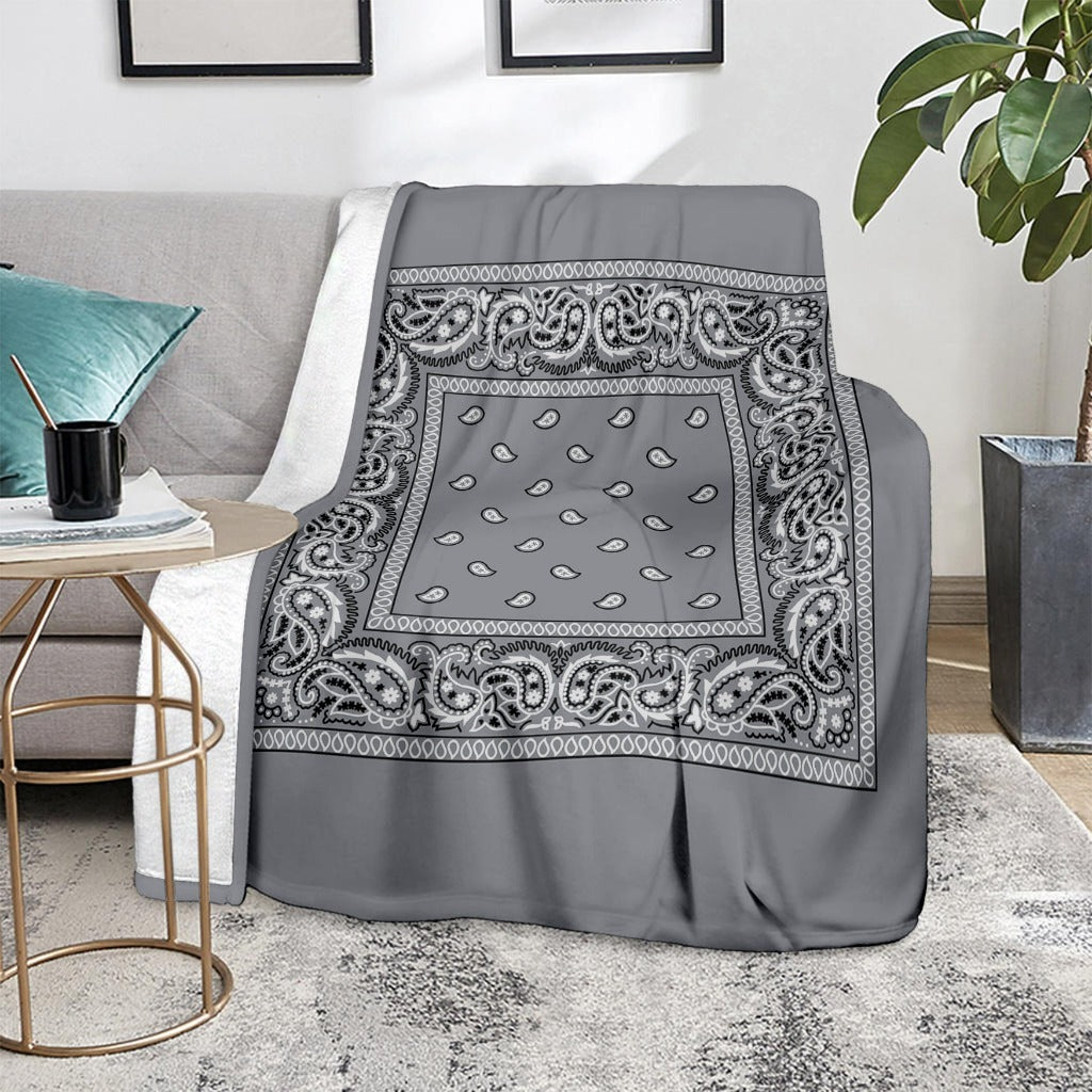 Grey Bandana Blanket