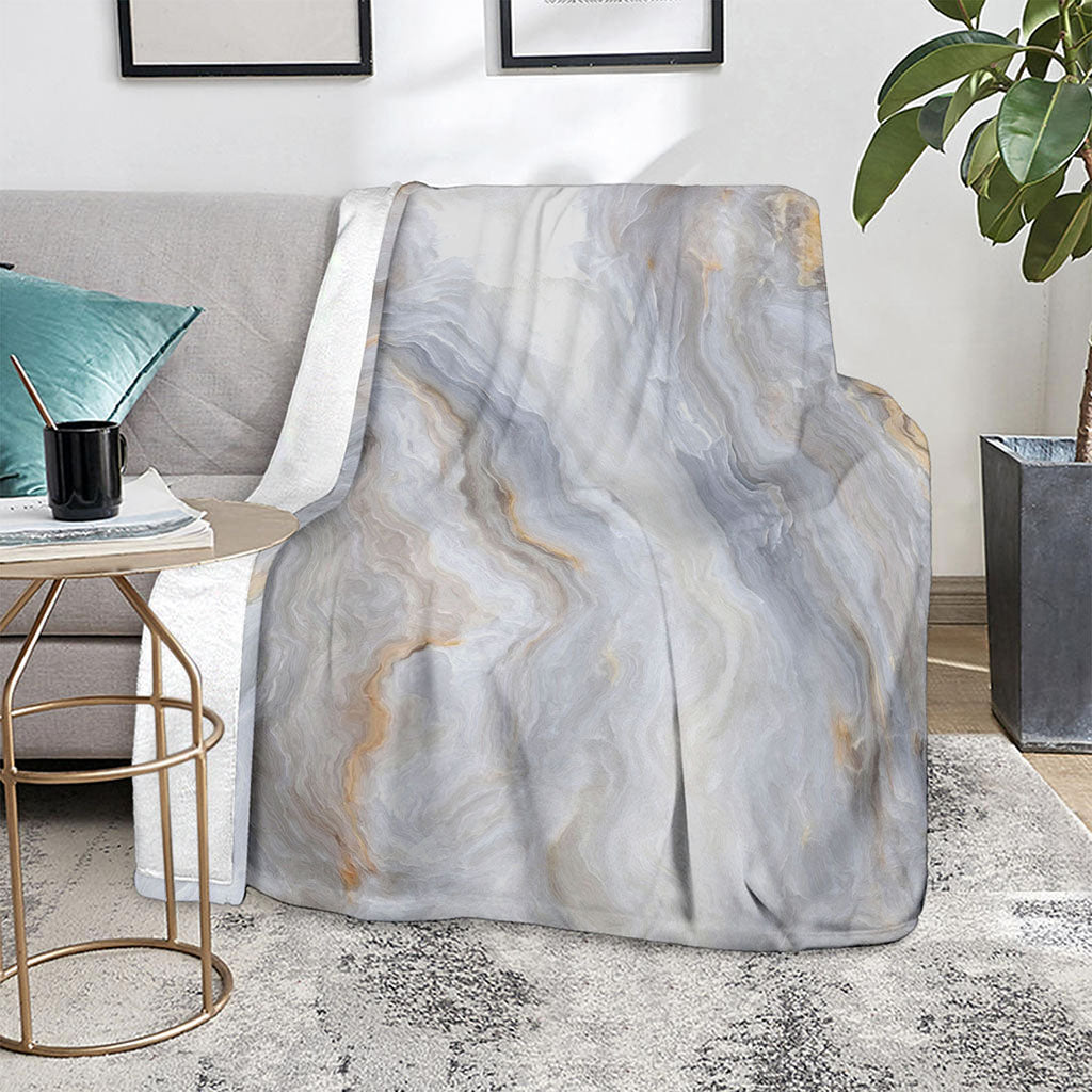 Grey Marble Print Blanket