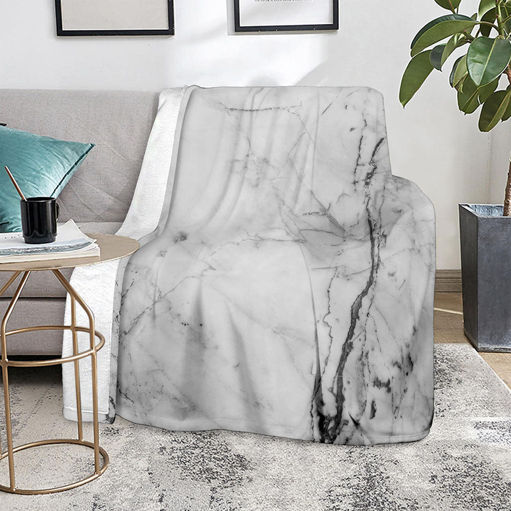 Grey Marble Stone Print Blanket