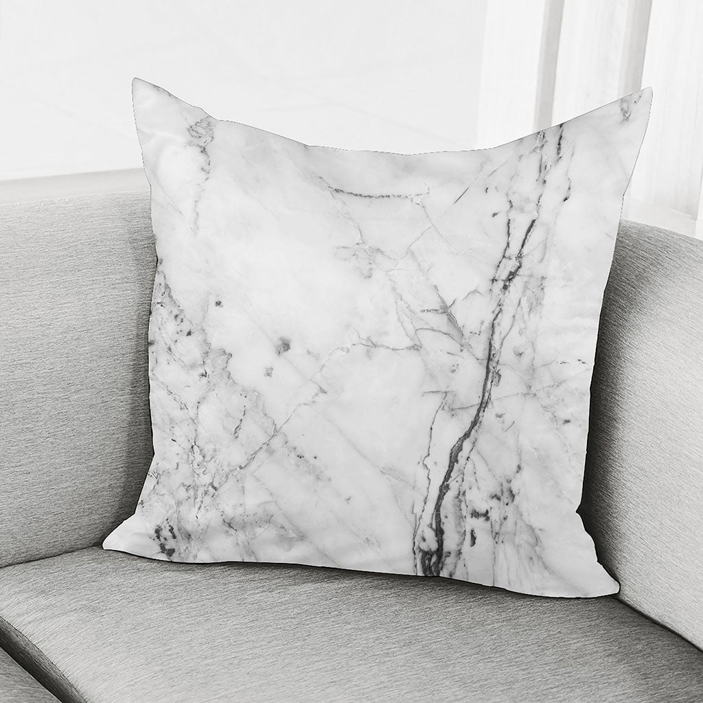 Grey Marble Stone Print Pillow Cover