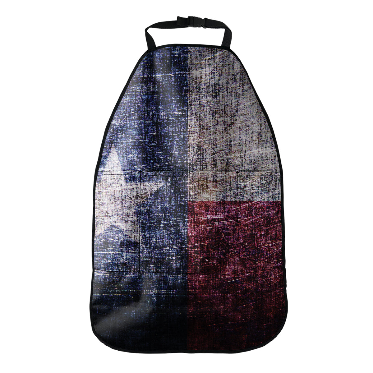 Grunge Texas Flag Print Car Seat Organizers