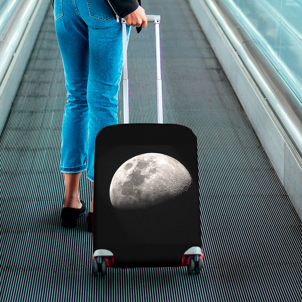 Half Moon Print Luggage Cover