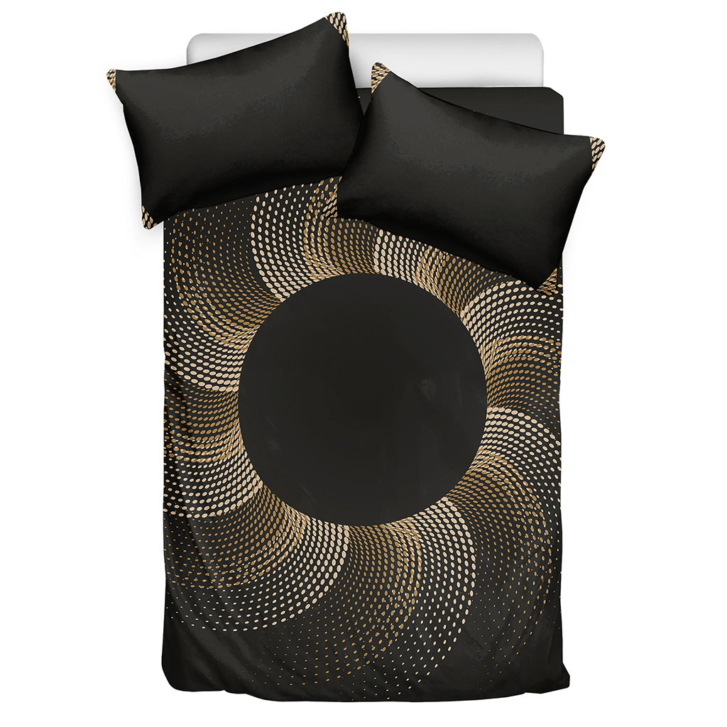 Halftone Dot Sun Print Duvet Cover Bedding Set