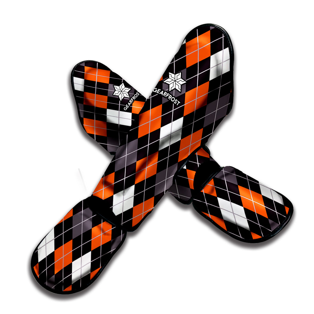 Halloween Argyle Pattern Print Muay Thai Shin Guard