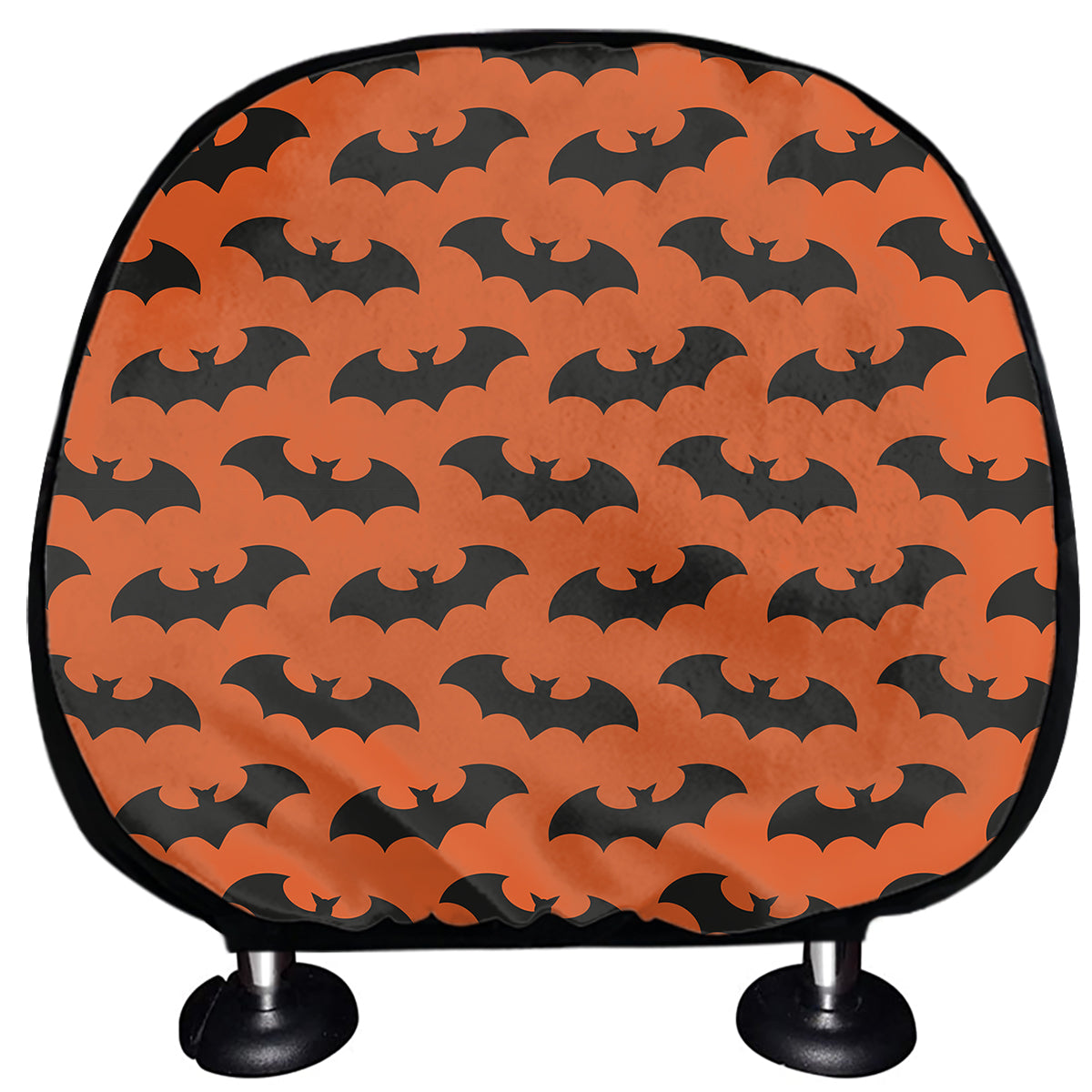 Halloween Bat Pattern Print Car Headrest Covers