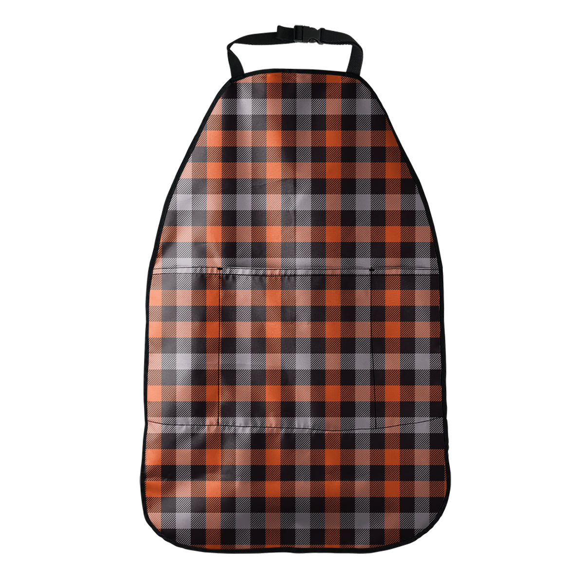 Halloween Buffalo Plaid Print Car Seat Organizers
