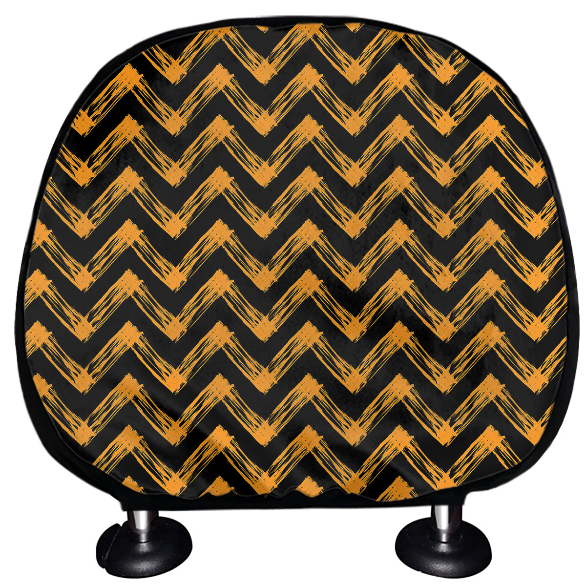 Halloween Chevron Pattern Print Car Headrest Covers