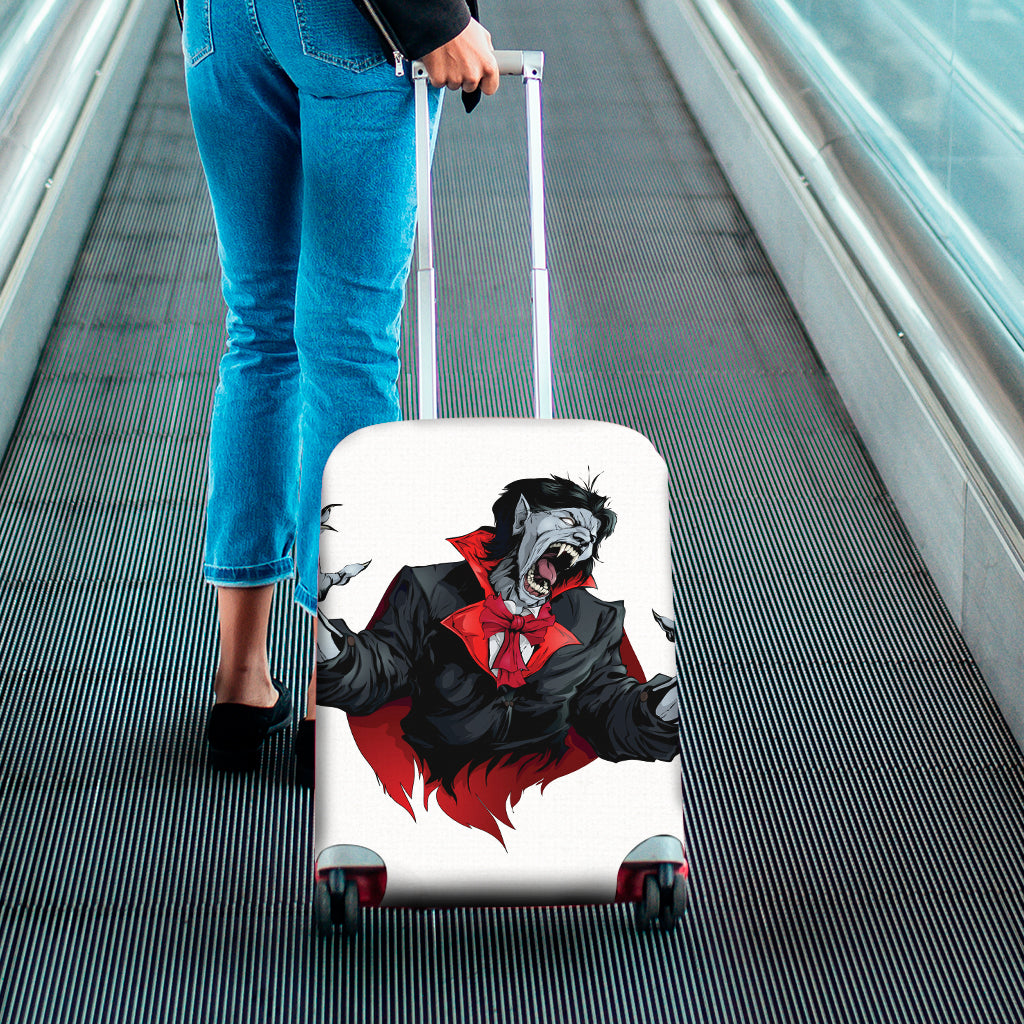 Halloween Evil Vampire Print Luggage Cover