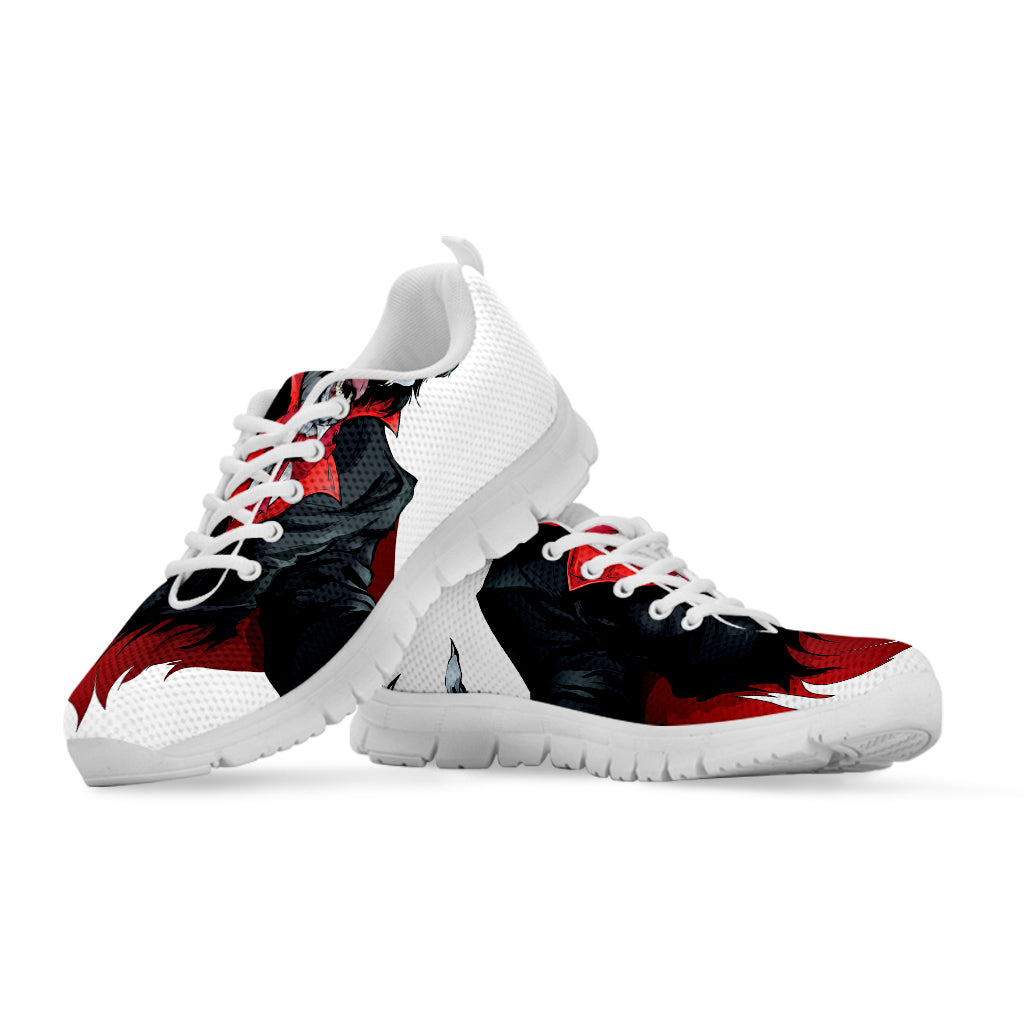 Halloween Evil Vampire Print White Sneakers