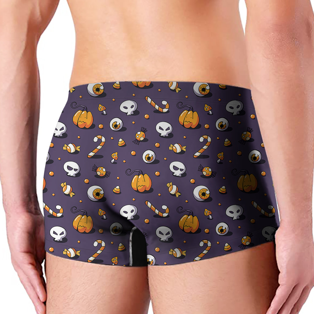 Halloween Eyeball Pattern Print Men's Boxer Briefs