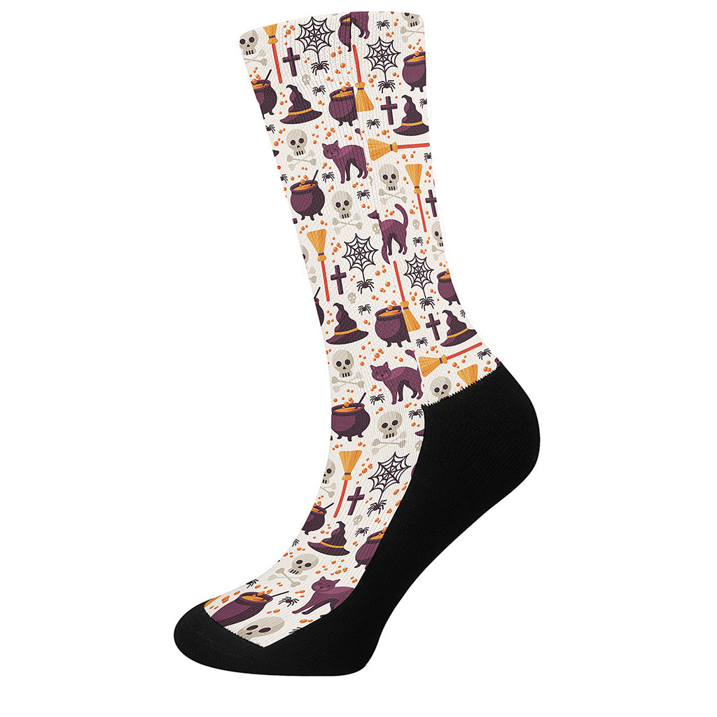 Halloween Festival Pattern Print Crew Socks