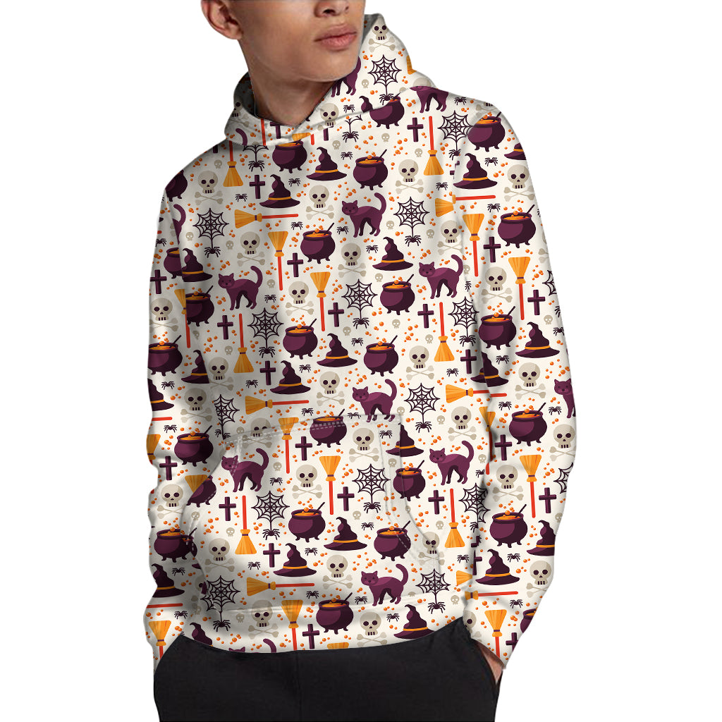 Halloween Festival Pattern Print Pullover Hoodie