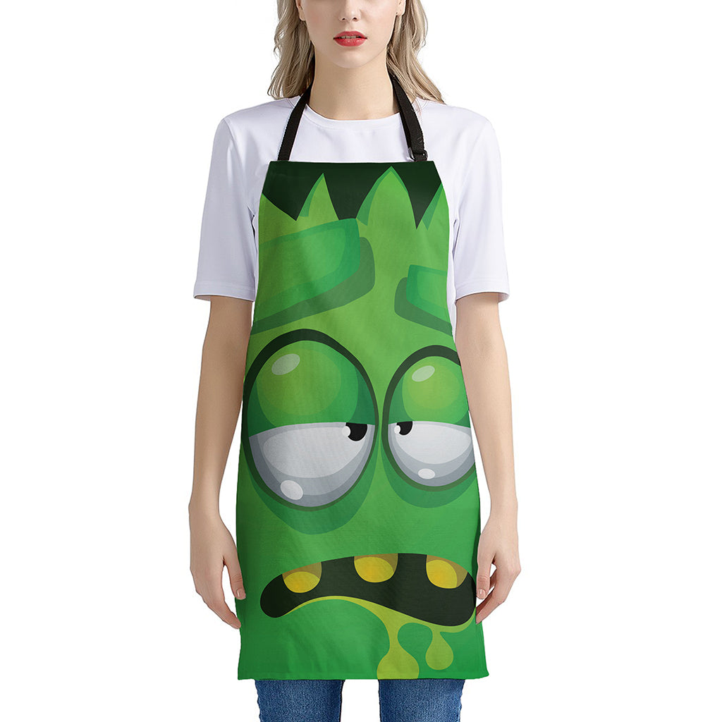 Halloween Frankenstein Face Print Apron