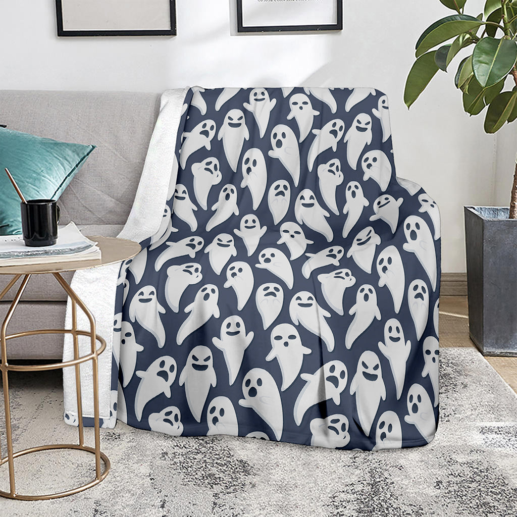 Halloween Ghost Pattern Print Blanket