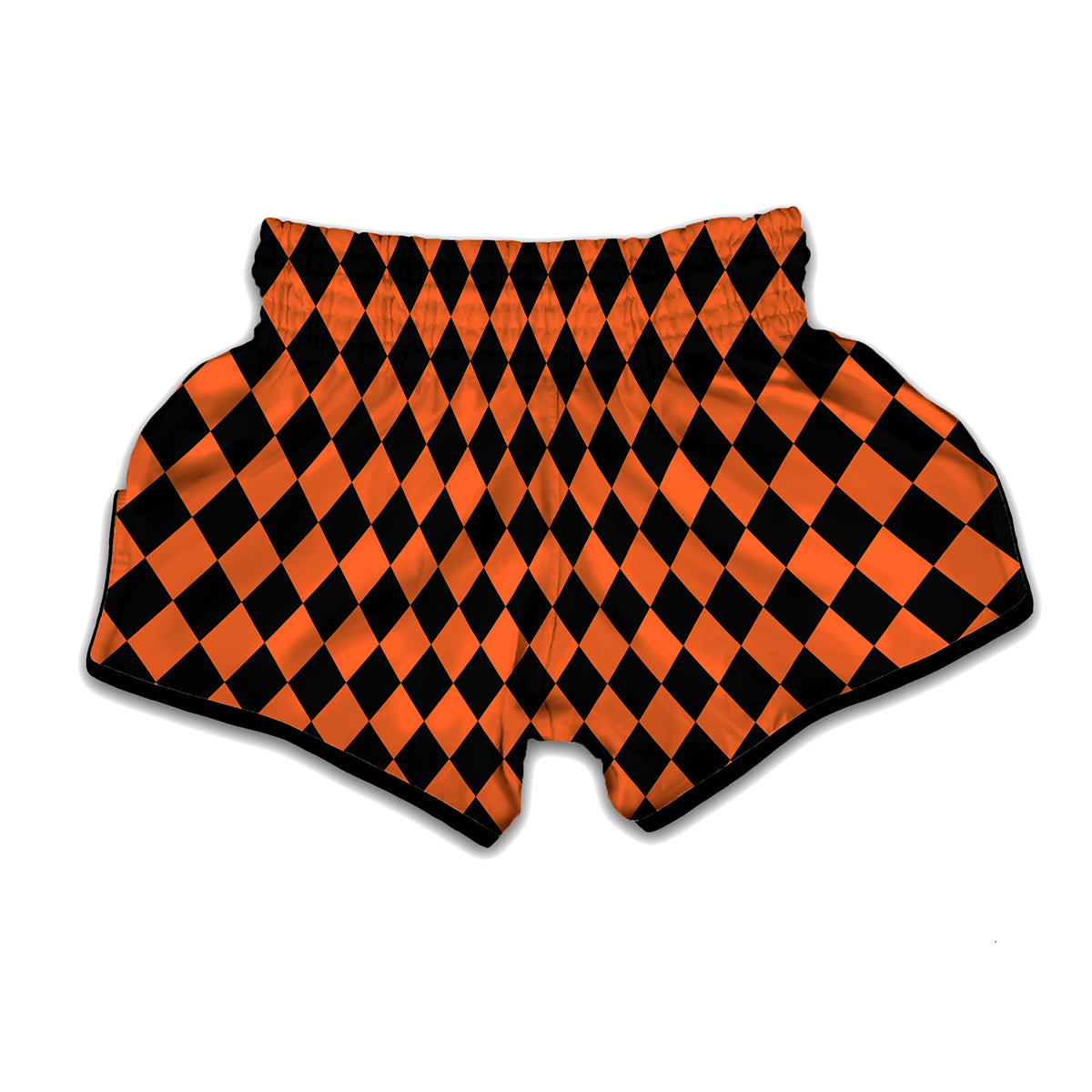 Halloween Harlequin Pattern Print Muay Thai Boxing Shorts