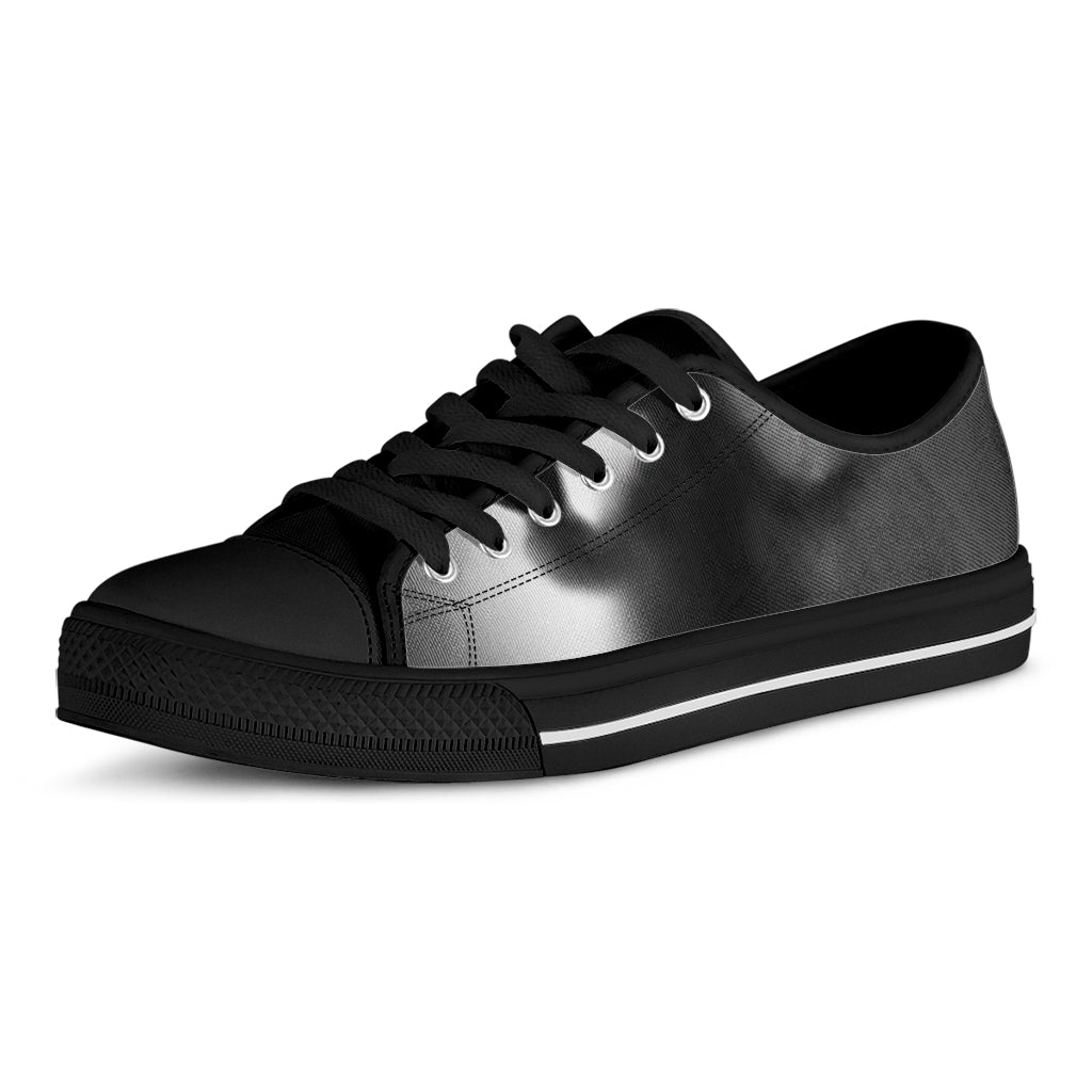 Halloween Horror Witch Print Black Low Top Shoes