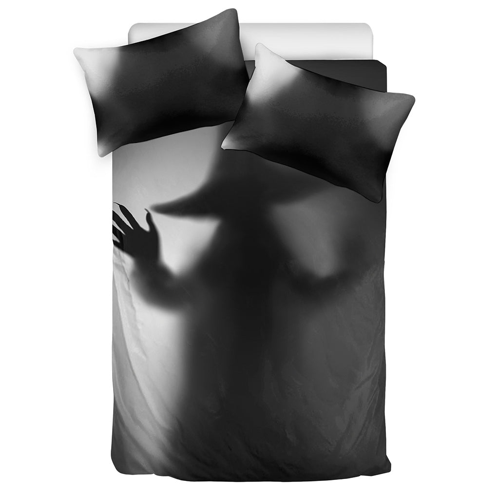Halloween Horror Witch Print Duvet Cover Bedding Set