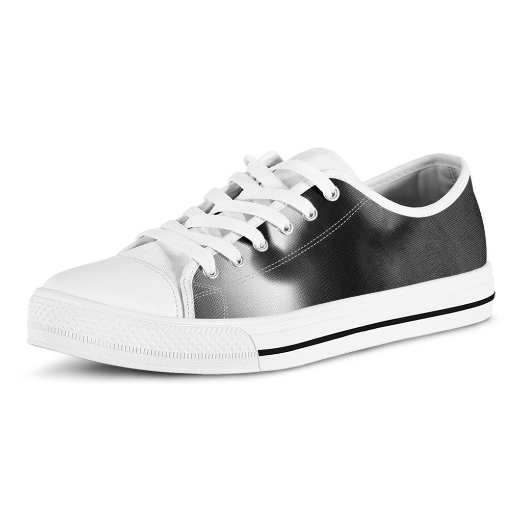 Halloween Horror Witch Print White Low Top Shoes