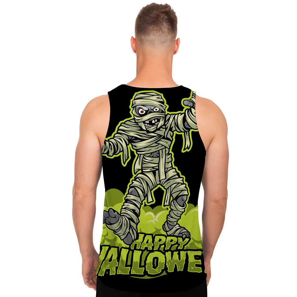 Halloween Mummy Print Men's Tank Top