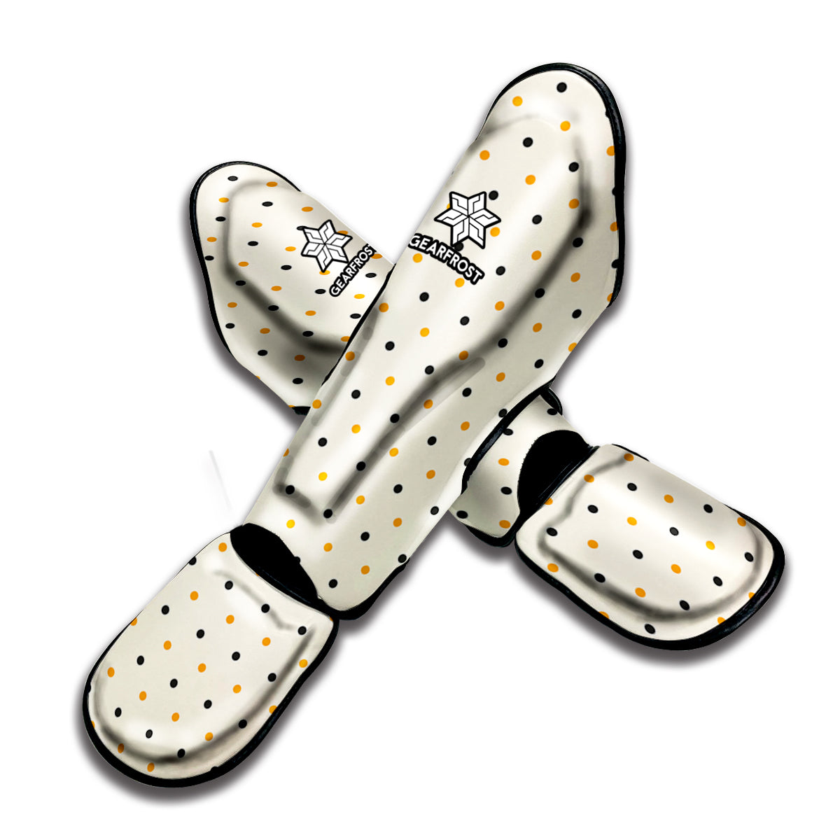Halloween Polka Dot Pattern Print Muay Thai Shin Guard