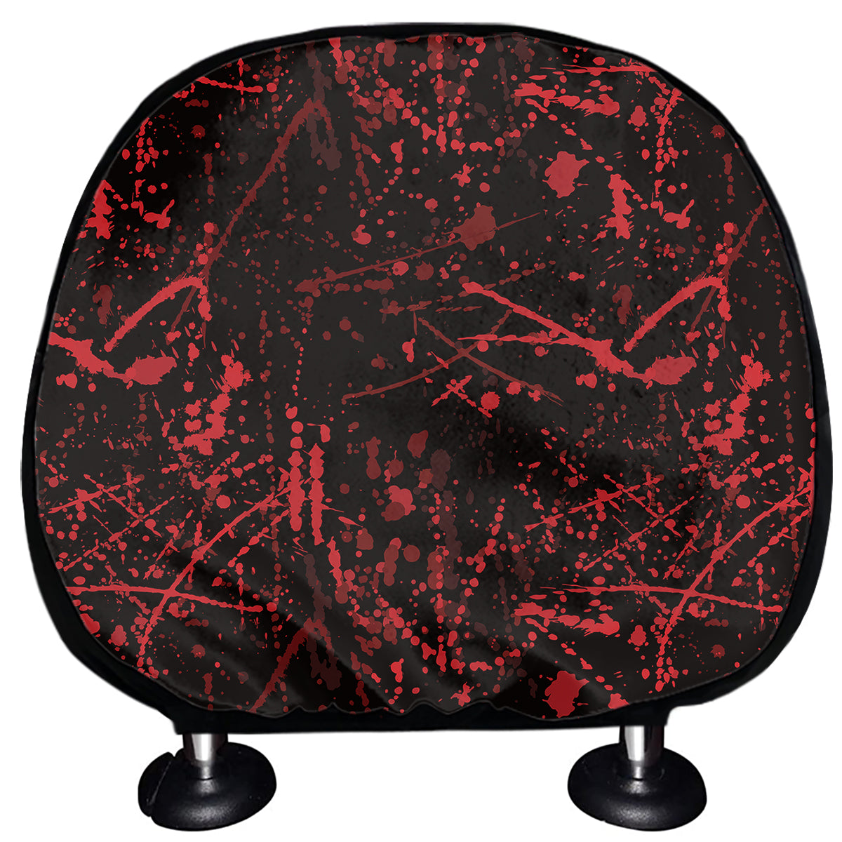 Halloween Red Blood Print Car Headrest Covers