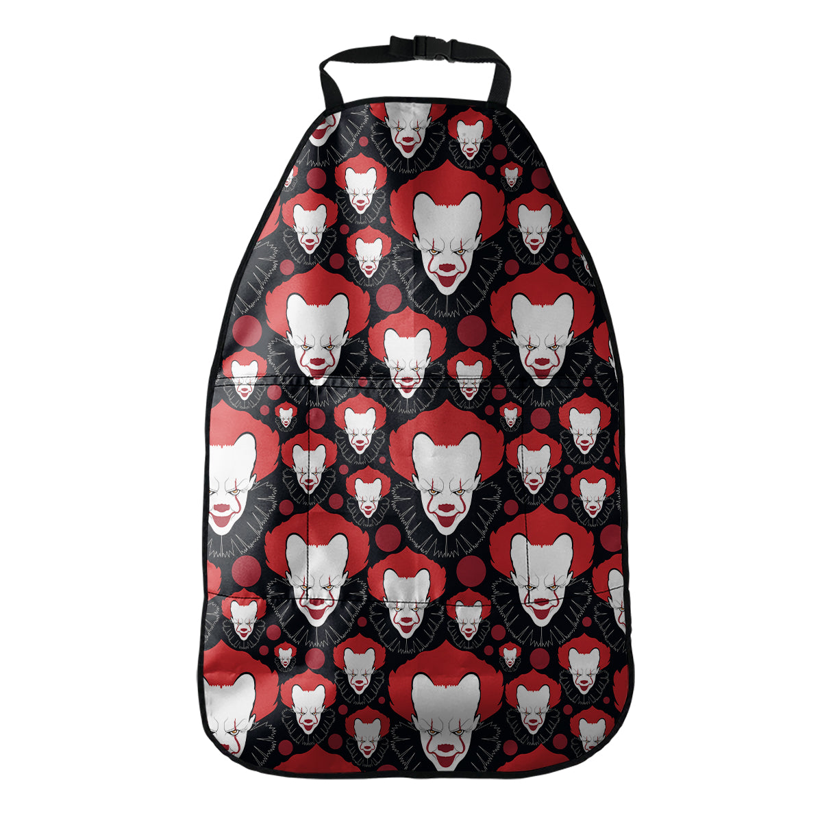 Halloween Scary Clown Pattern Print Car Seat Organizers