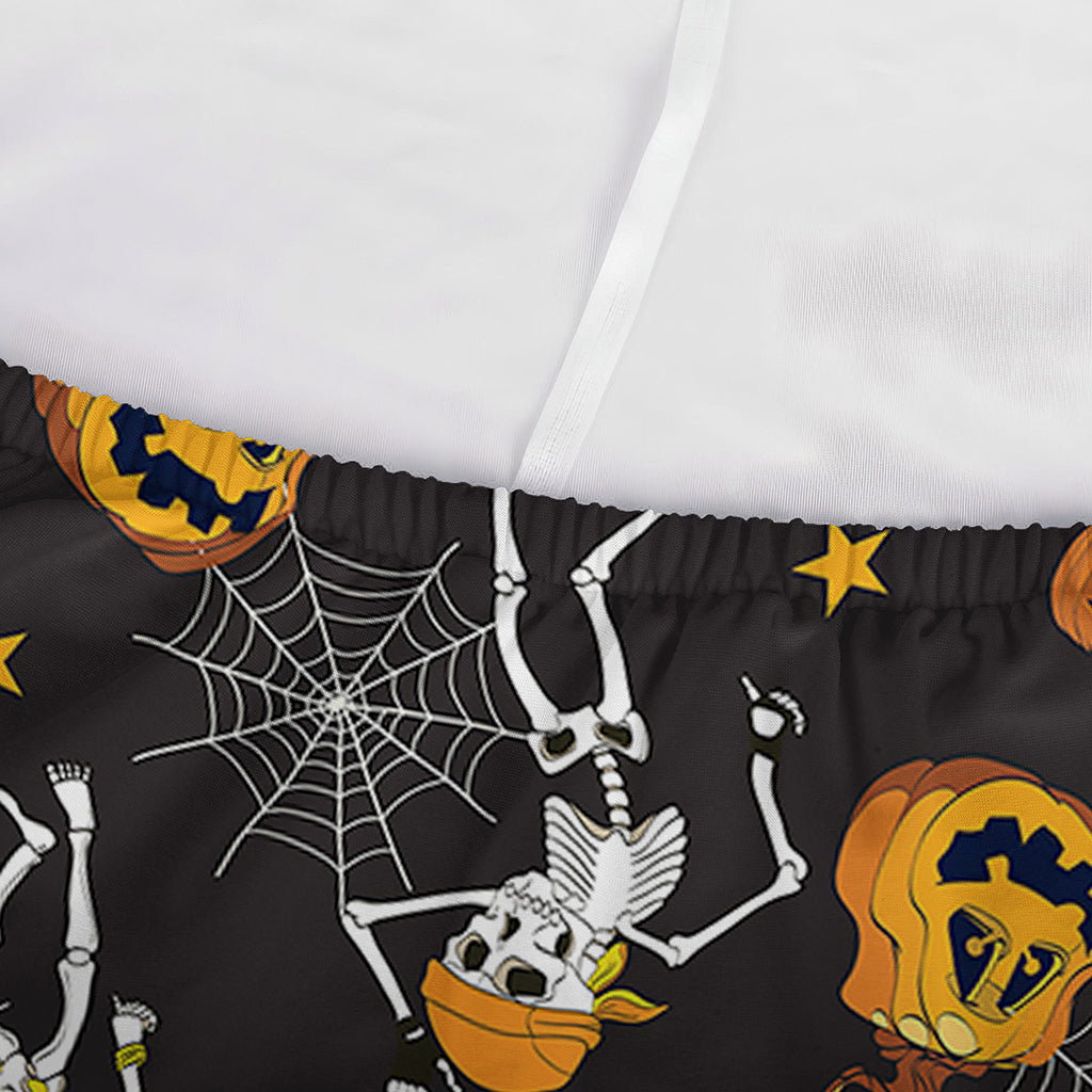 Halloween Skeleton Party Pattern Print Sofa Cover