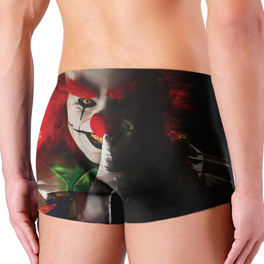 Halloween Smiling Clown Print Men's Boxer Briefs