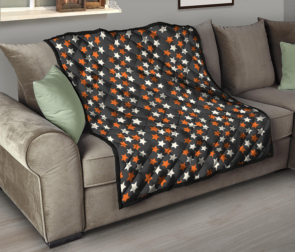 Halloween Star Pattern Print Quilt