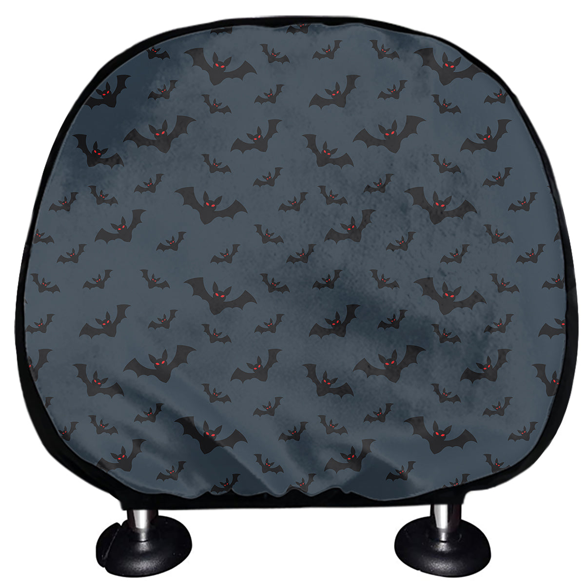 Halloween Vampire Bat Pattern Print Car Headrest Covers