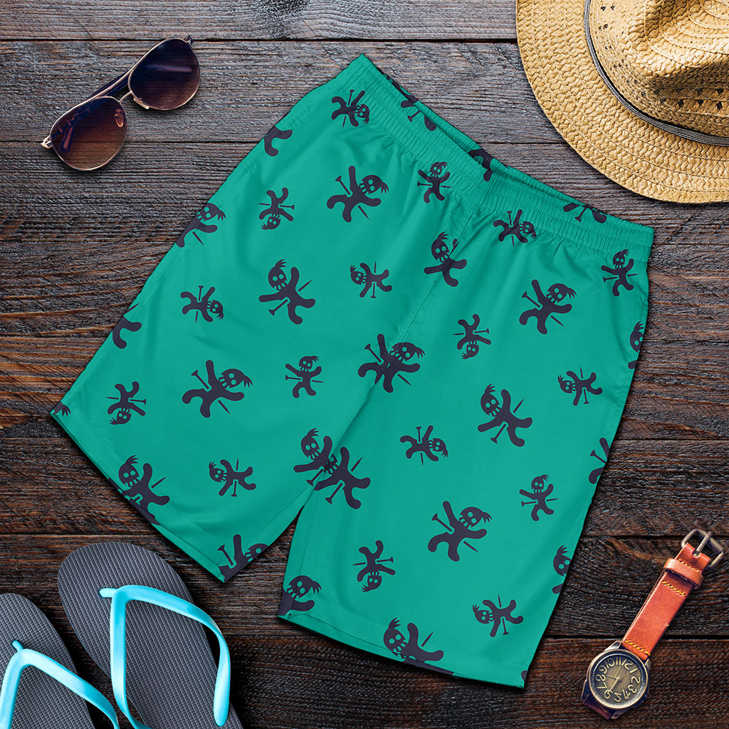 Halloween Voodoo Doll Pattern Print Men's Shorts