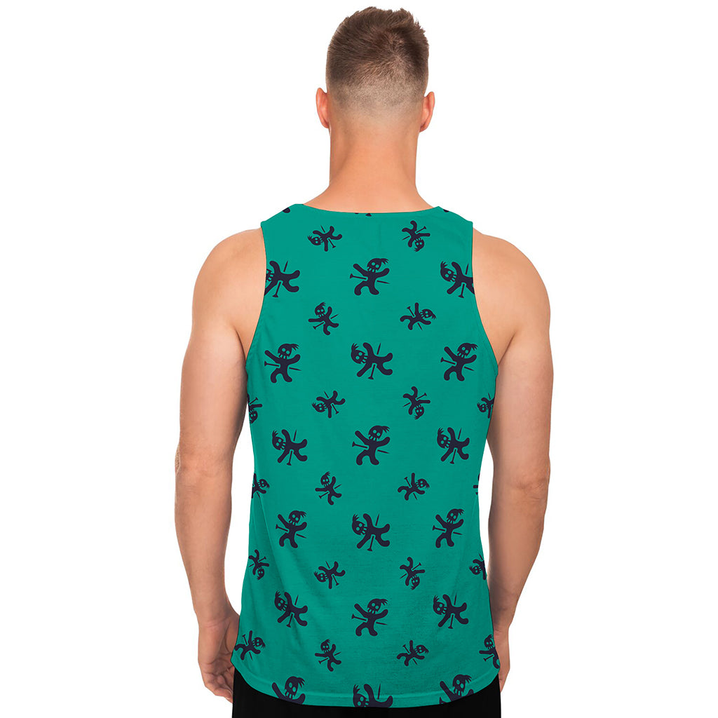 Halloween Voodoo Doll Pattern Print Men's Tank Top