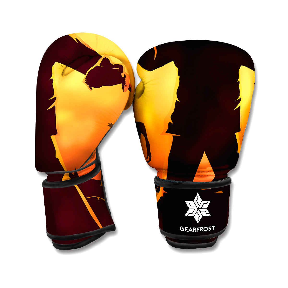 Halloween Walking Zombie Print Boxing Gloves