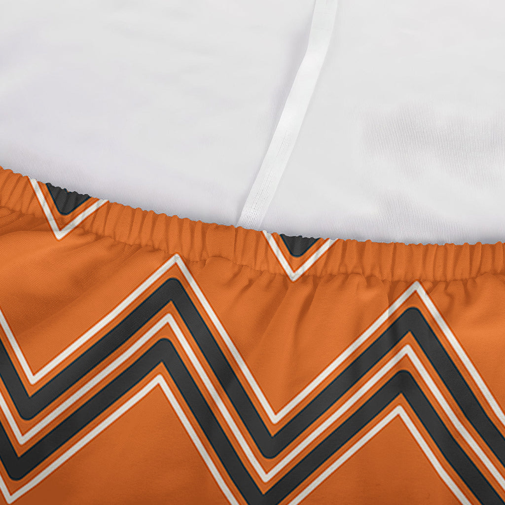 Halloween Zig Zag Pattern Print Sofa Cover