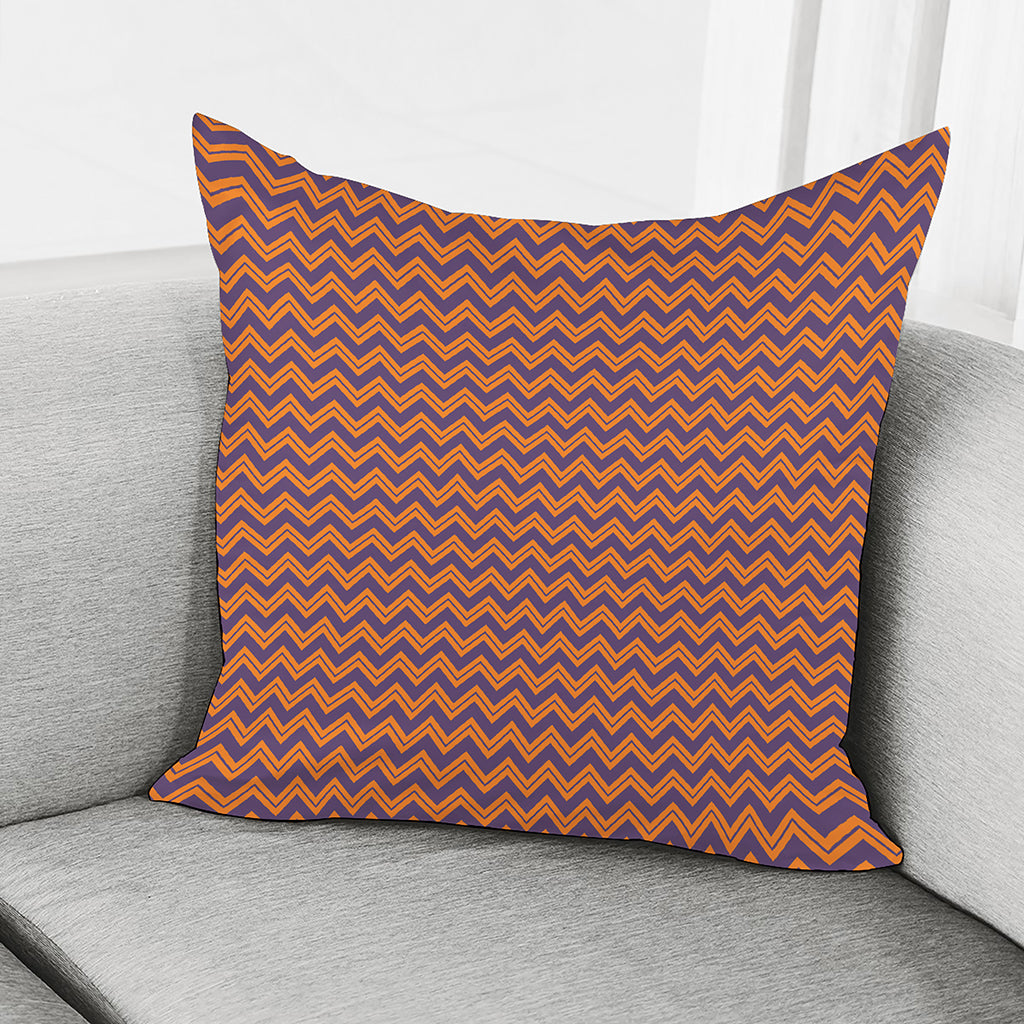 Halloween Zigzag Pattern Print Pillow Cover