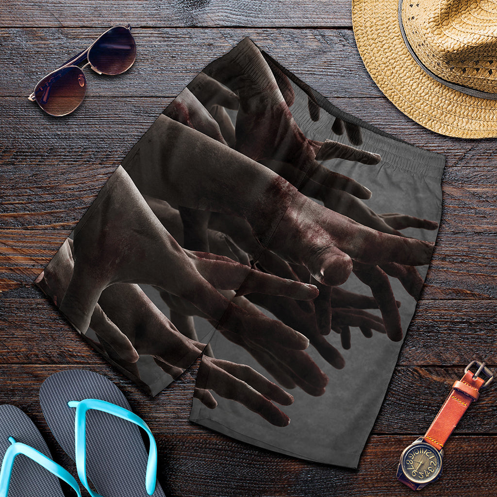Halloween Zombie Hands Print Men's Shorts