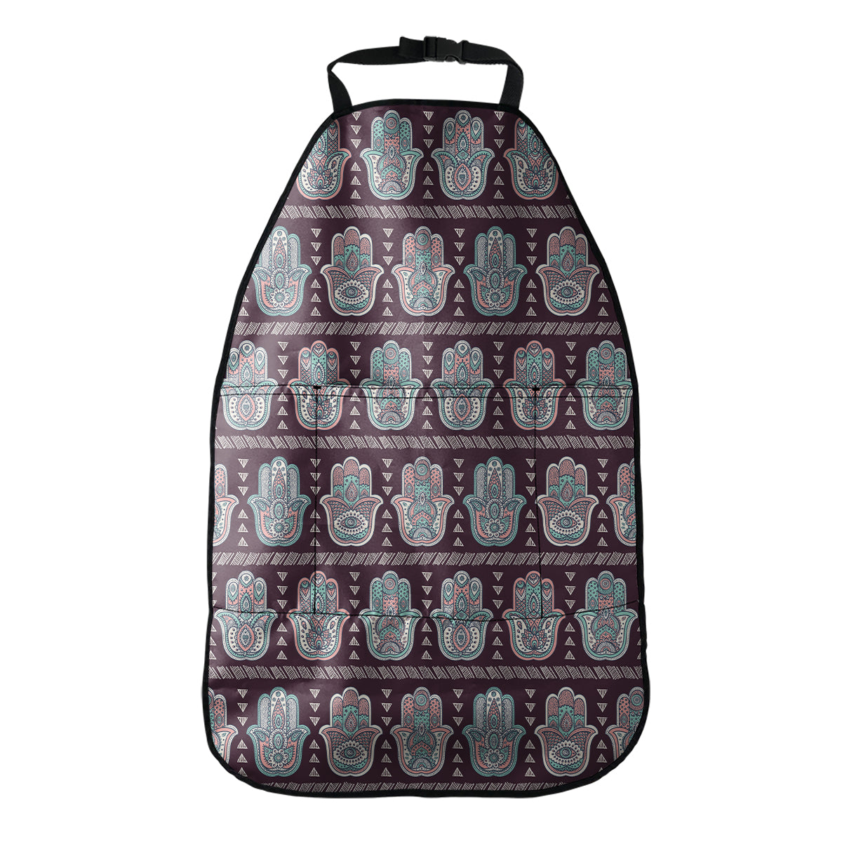 Hamsa Symbol Pattern Print Car Seat Organizers