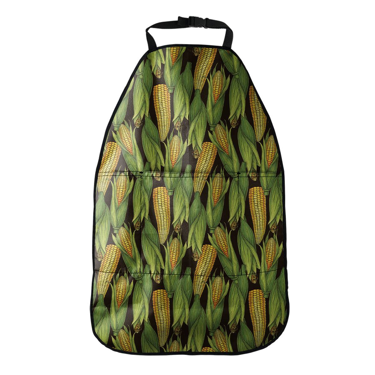 Hand-Drawn Corncob Pattern Print Car Seat Organizers