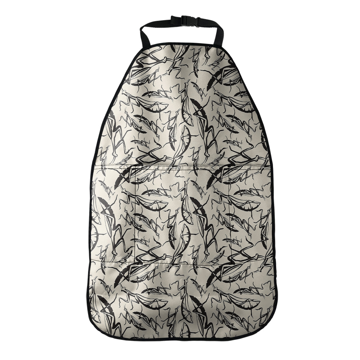 Hand Drawn Mantis Pattern Print Car Seat Organizers