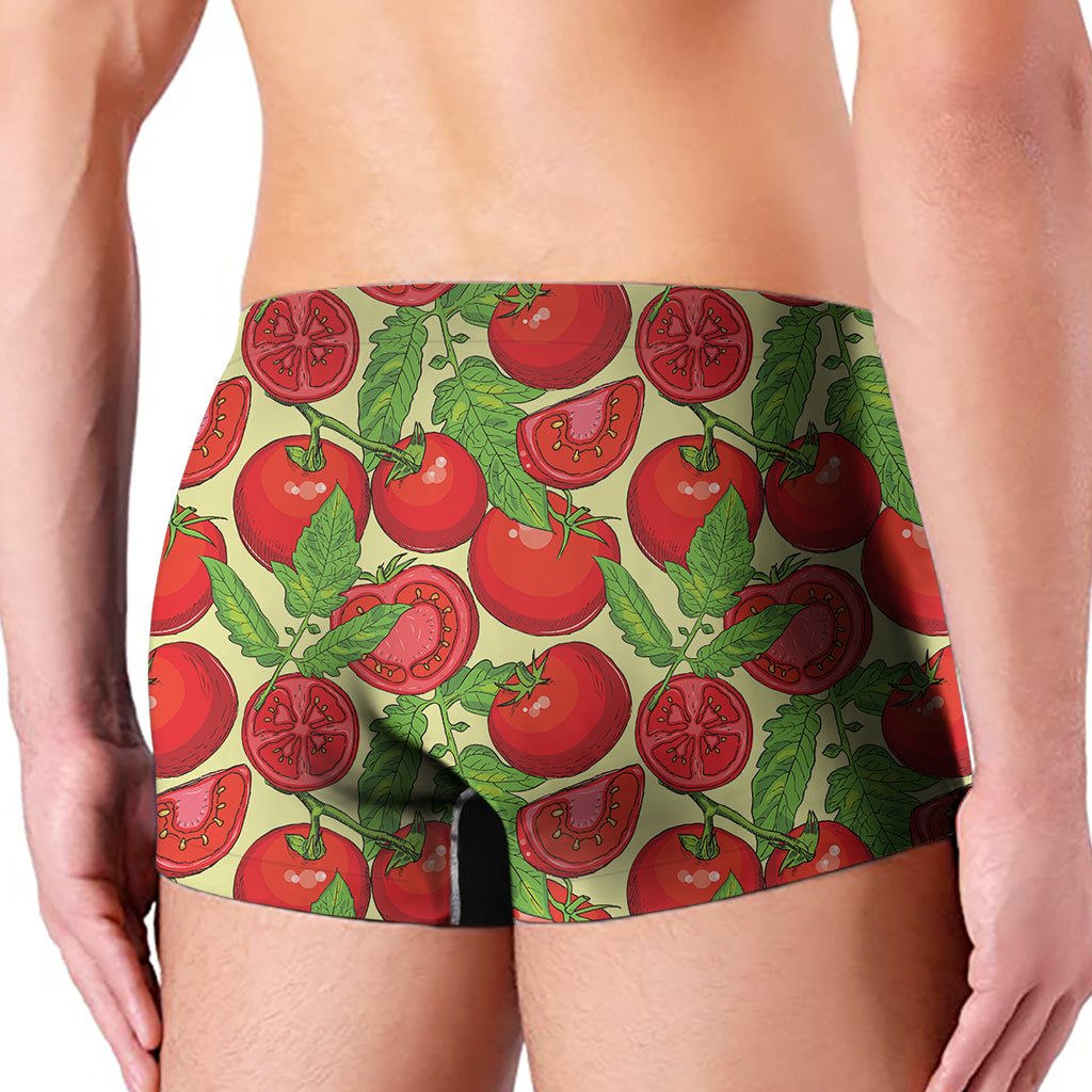 Hand Drawn Tomato Pattern Print Men's Boxer Briefs