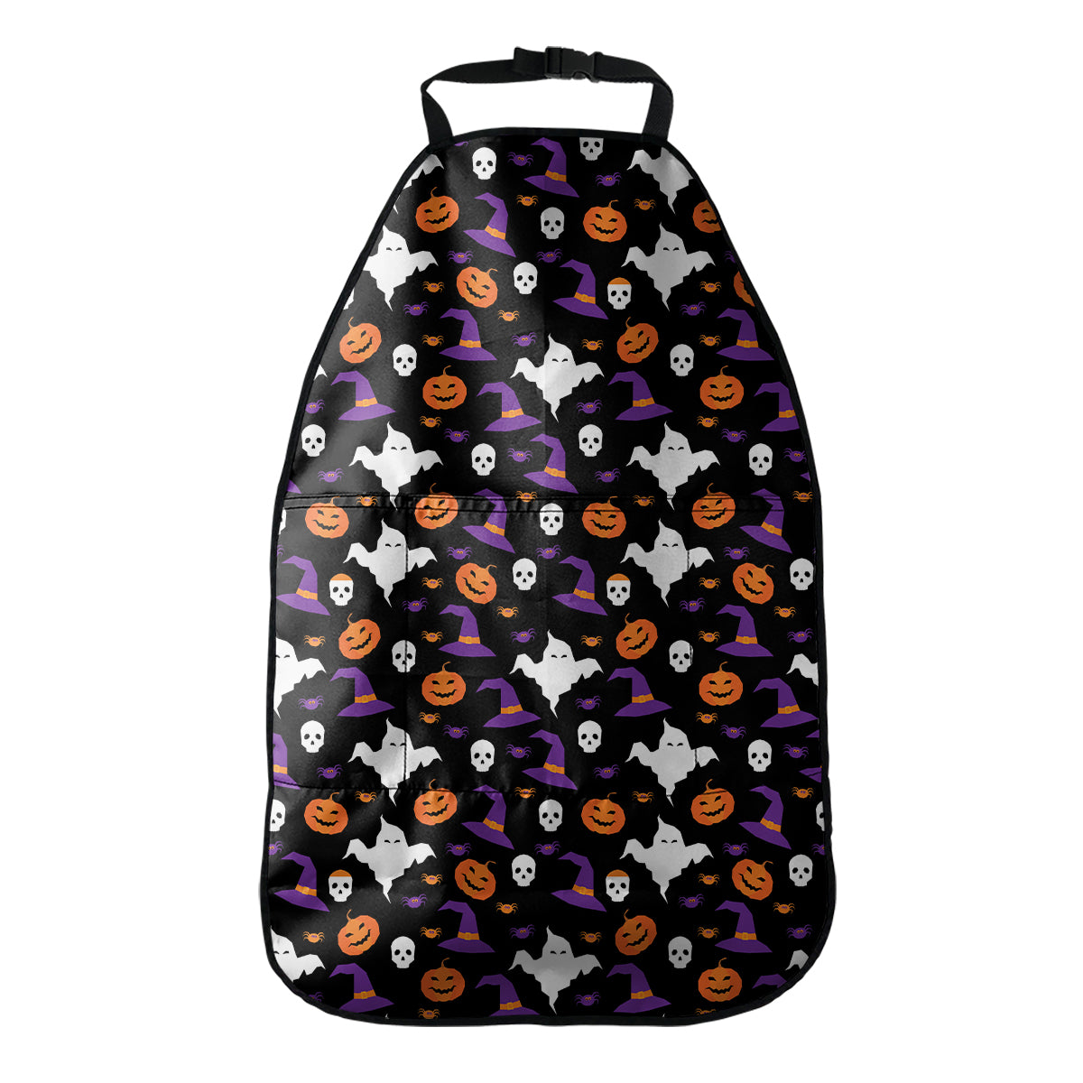 Happy Halloween Ghost Pattern Print Car Seat Organizers
