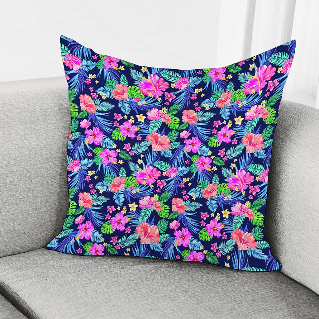Hawaii Exotic Flowers Pattern Print Pillow Cover